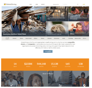 GlobalGiving website