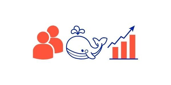 whole Whale resource default image of two individuals a cartoon line drawn whale and a trending up graph